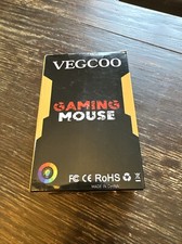 VEGCOO C45 Black Wireless Gaming Mouse Rechargeable CE-JS035-01 New Unopened picture