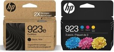 HP Original 923e EvoMore Black / 923 Tri Color Ink Cartridges (2 Pack) Works picture