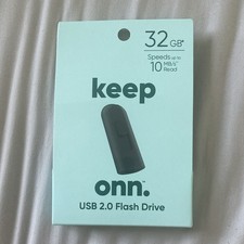 Keep Onn 32GB USB 2.0 Flash Drive Black Portable for PC/Mac picture