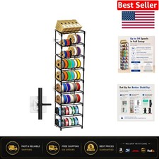 9-Tier 3D Printer Filament Storage Rack - Holds 54 Spools, Space-Saving Design picture