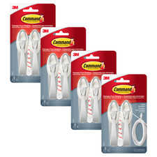 Command Medium Cord Bundlers [Removable]: (White) [8 Cord Bundlers] picture