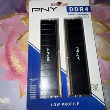 PNY DDR4 16GB (2x8GB) 3600MHz CL18 Low Profile DIMM XMP 2.0 Memory Kit picture
