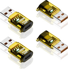 4Pack 10Gbps USB C Female to USB Male Adapter 120W USB 3.2 Type C picture