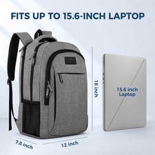 Travel Laptop Backpack 15.6 Inch – Water‑Resistant, Anti‑Theft, Under‑Seat Size picture