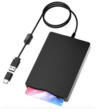 3.5” USB & Type C External Floppy Disc Drive Reader Portable PC Laptop & Desktop picture