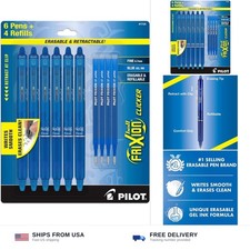 PILOT FriXion Clicker Erasable Pens, 0.7mm Fine Point, Black Ink | Refillable... picture
