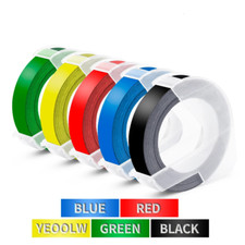 3D Embossing Label Maker with 5 Color Label Tapes 3/8