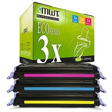 Eurotone 3x Toner Cartridge MWT instead of Q6001A-03A 124A CM1015 2605 1600 CP2600 picture