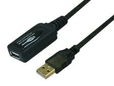 Monoprice USB-A to USB-A Female 2.0 Extension Cable - 32 Feet - Black | 28/24AWG picture