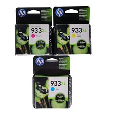 Genuine HP 933XL Ink Cartridges Lot of 3 Cyan Yellow Magenta EXPIRED picture