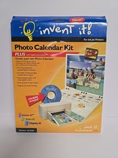 invent it PHOTO CALENDAR KIT PLUS (SOFTWARE INCLUDED) CD-ROM, BRAND NEW Sealed picture