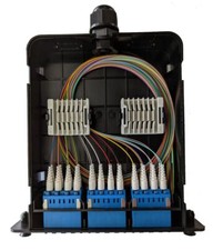Universal LGX Pigtailed Splice Cassette 24 fiber, LC Quad SM, OS2, UPC picture