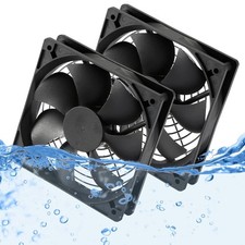 2pack Ip67 Waterproof Silent 12v Dc Cooling Fan 120mmx25mm 4.72inch Highspeed 30 picture