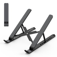 Laptop Stand for Desk Adjustable Laptop Riser ABS+Silicone Foldable Portable ... picture