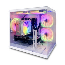 Suevery Gaming PC AMD Ryzen 5 5600 RX 6500XT 16GB 1TB SSD WiFi 6 RGB White picture