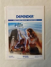 Vintage ATARI 1979 Defender game manual picture