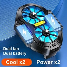 FS01 Dual Fan Phone Cooler Rechargeable Mobile Cooling Radiator for Gaming picture