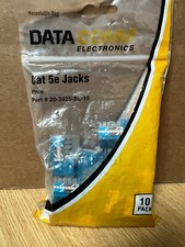 DataComm CAT-5E Jacks (10-Pack) Blue picture