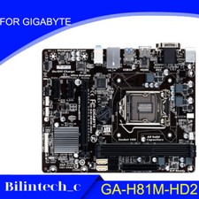 FOR GIGABYTE GA-H81M-HD2 LGA1150 M-ATX compact DDR3 16GB Motherbroad Test ok picture