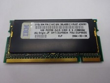 IBM Elpida 1GB (1x1GB) DDR1 SODIMM EBD11UD8ADDA-6B PC2700 S/N: 38L4900 #R1328 picture