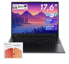 jumper 17.6 Inch Laptop with Office 365 16GB RAM 640GB SSD N95 CPU Windows 11 picture
