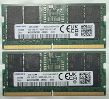 Samsung 32GB DDR5 SO-DIMM PC5-5600 RAM 2x16GB M425R2GA3EB0-CWM0L 262-Pin picture