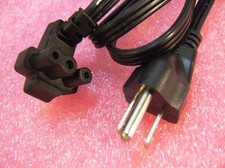 Dell laptop 3-prong flat-straight AC POWER CORD CABLE PA-10 PA-12 6-FT K2596 picture
