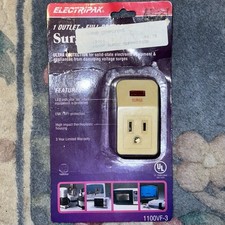 Electripak 1100VF-3 15 Amp Surge Protector 1 Outlet Vintage 1990s NOS picture