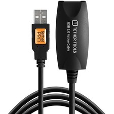 TetherPro USB 2.0 Active Data Extension Cable 16' (4.9m), Black CU1916 picture