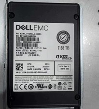 Samsung 7.68T SSD DELL PM1733 0Y27TR NVME 2.5