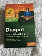 NEW Dragon NaturallySpeaking 10 Speech Recognition Software w Microphone picture