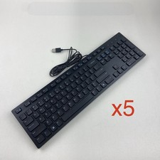 Dell KB216 Slim Black USB Wired Desktop Keyboard - Lot of 5 picture