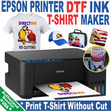 Epson Printer with DTF ink Heat Transfer Print Color T-Shirt Maker Kit Bundle picture