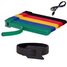 BALABALA 100PCS Cable Ties 6 Inch  Reusable Fabric Fastening Straps for Cord ... picture