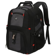SHRRADOO Extra Large 50L Travel Laptop Backpack with 17 Inch, Grey  picture