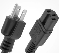 NEW VOLEX  72-0770-01 Power Cord Cable 6ft 125V 16AWG 13A C15 Notched picture