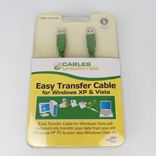 Cables Unlimited Easy Transfer Cable USB 2.0 for Windows XP Vista – New Sealed picture