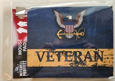 US NAVY VETERAN NEOPRENE MOUSE PAD - MADE IN USA picture