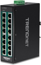 TRENDnet TI-PG160 Industrial Gigabit PoE+ DIN-Rail Switch 16-Port 240W IP30 picture