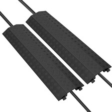 Floor Cord Cover for Wires on Floor,Cable Protector Ramp (WIDE-2PCS) picture