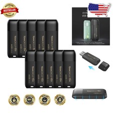 Bulk 10x 64GB USB 3.0 Memory Sticks - Fast 100MB/s Read, Matte Black picture