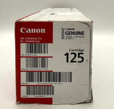 Genuine Canon 125 Black Toner 3484B001 OEM NEW Sealed picture