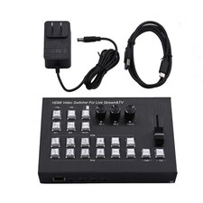 4K 4 HDMI Video Switcher Multi Camera Live Streaming Production Recorder picture