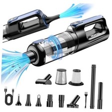 MONOZEL Car Vacuum Portable Cordless, 18000Pa 2 in 1 Vacuum Cleaner&Air Blue picture