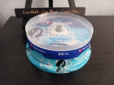 NEW 25 VERBATIM Music CD-R 40X Branded Logo 700MB Audio Media Disc Spindle 96155 picture