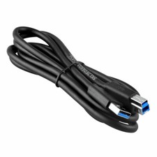 6ft USB 3.0 Printer Cable Type A Male to B Male Scanner Cable High Speed Black picture