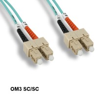 10PCS Kentek 3m OM3 SC to SC 10Gb Multi-Mode Fiber Optic Cable 50/125 Duplex picture