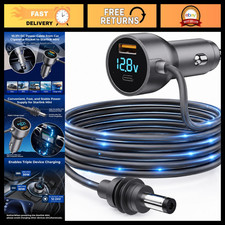 3-in-1 Car Power Adapter, 12V-48V DC Charger, USB-A & PD 30W for RVs, Boats, Tru picture