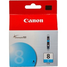 Canon Pixma 8 Ink Cartridge Cyan CLI-8C Chromalife 100 picture