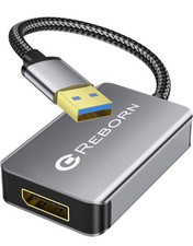 Reborn USB 3.0 to DisplayPort Adapter, 1080P@60Hz USB 3.0 Male to DisplayPort  picture